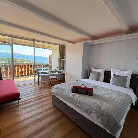 Vue Panoramique, Piscine, Spa, In-out & Golf A L'hotel De L'etrier A Crans-Montana