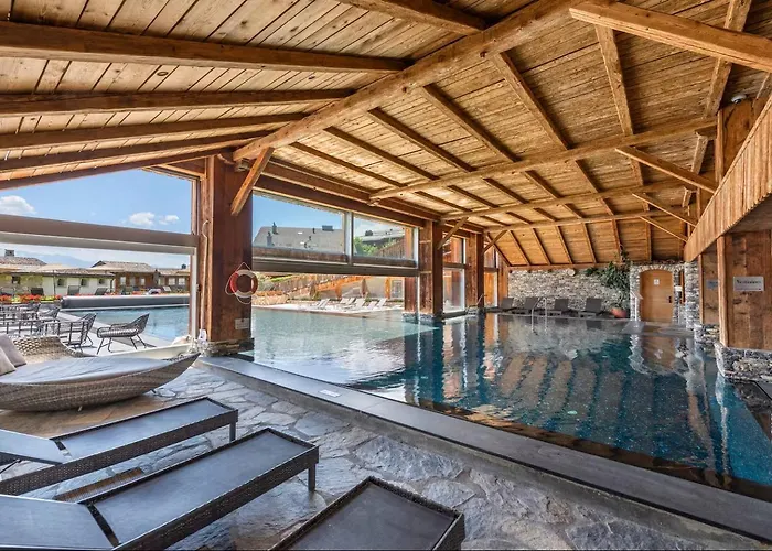 Vue Panoramique, Piscine, Spa, In-out & Golf A L'hotel De L'etrier A Apartmán Crans-Montana